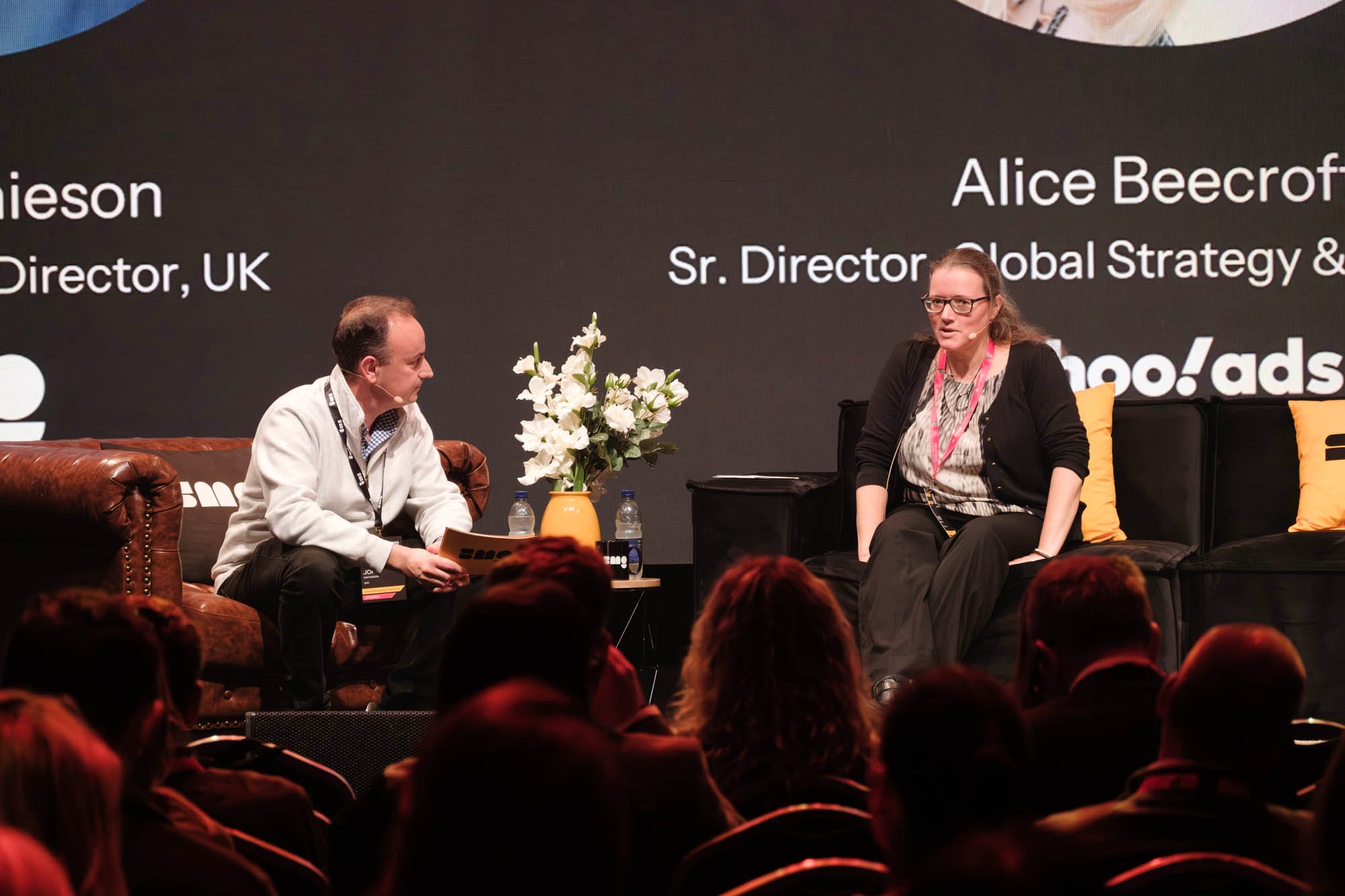 John Mathieson (SMG) and Alice Beecroft (Yahoo Advertising)