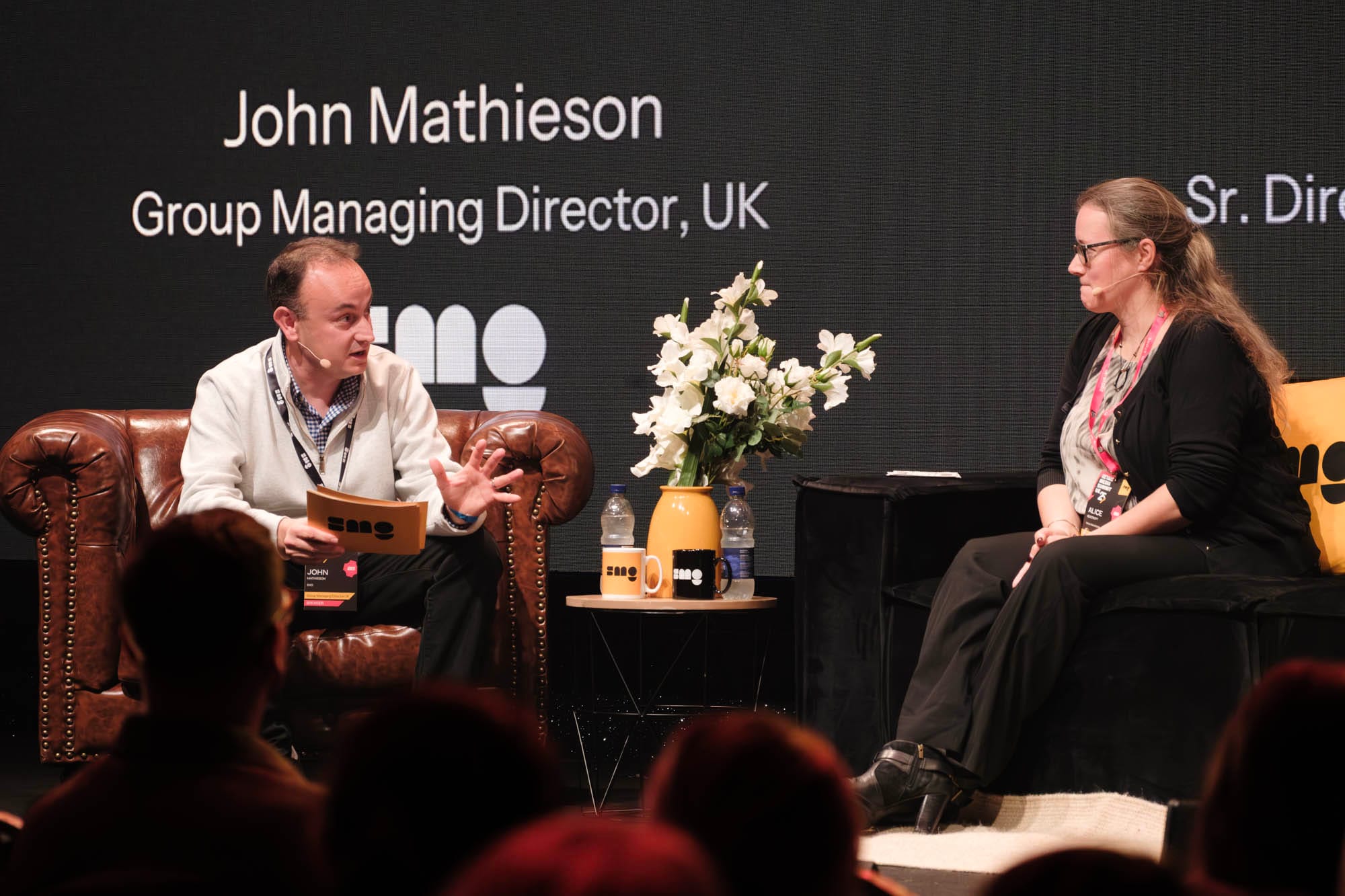 John Mathieson (SMG) and Alice Beecroft (Yahoo Advertising)