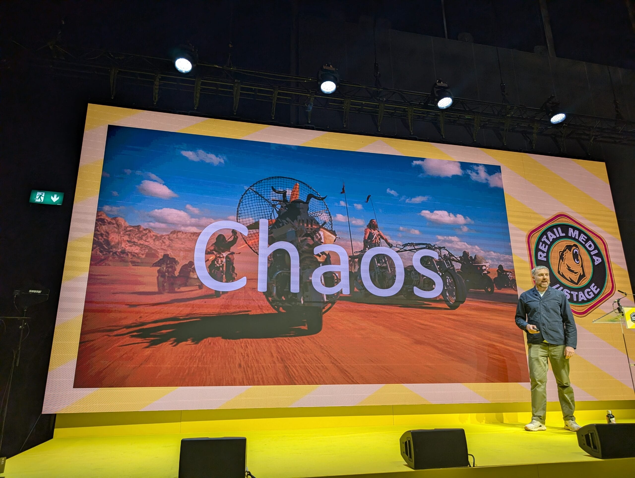 Paul Stafford on stage at Madfest North